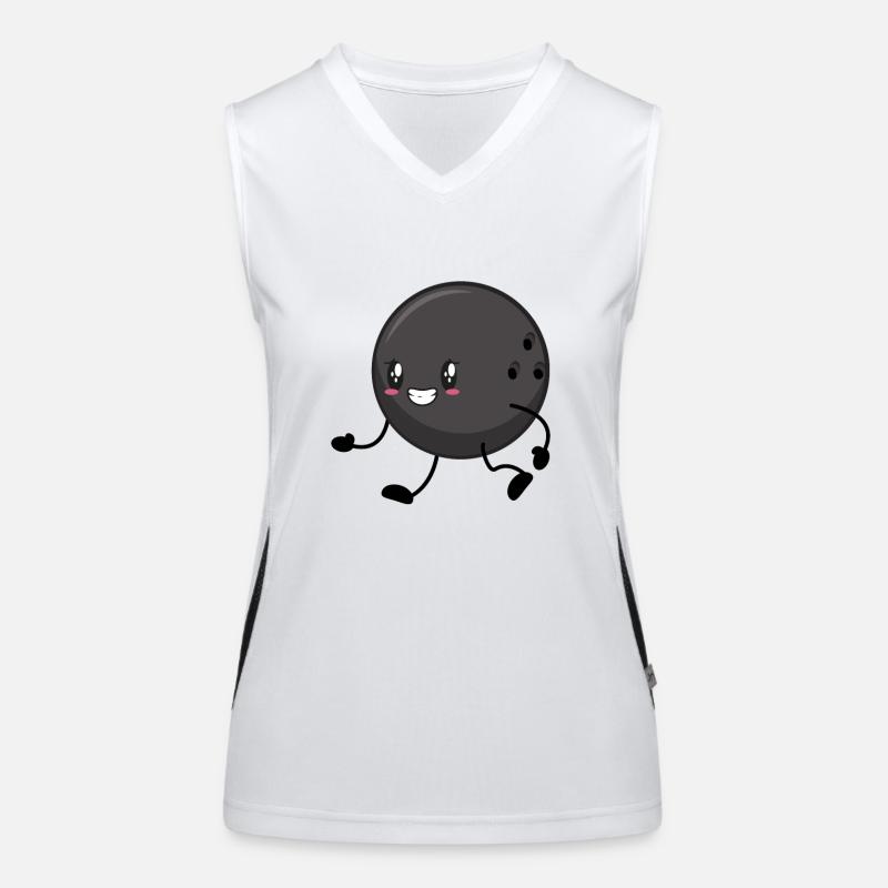 Bowling Bowlingkugel Funktionelles Kontrast-Tank Top für Frauen