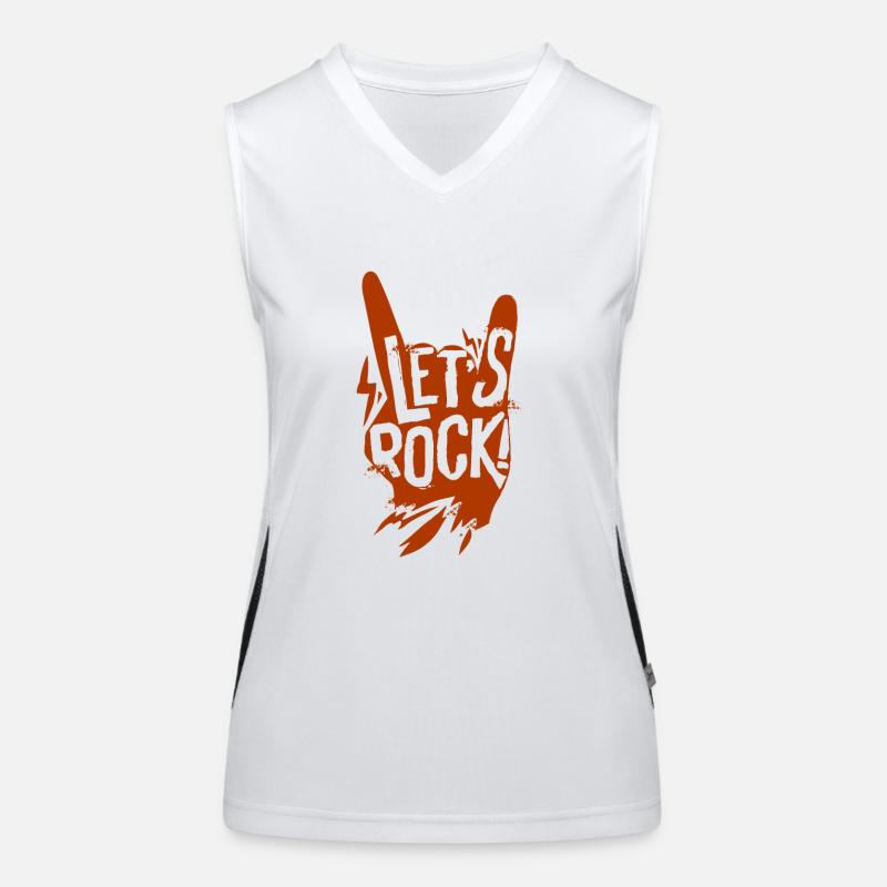 Rock Musik Funktionelles Kontrast-Tank Top für Frauen