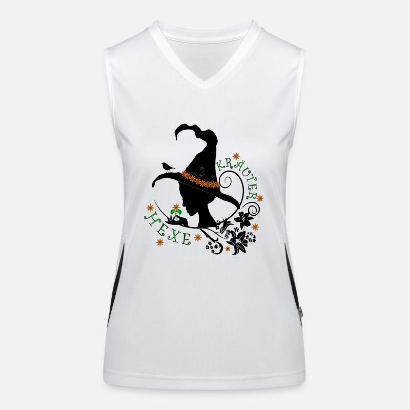 Herbal Witch Witch Nature Herbs Wild Plants Organic Women's Functional Contrast Tank Top