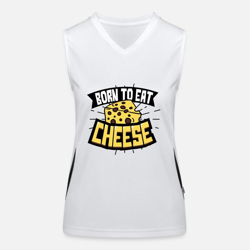 Käse Funktionelles Kontrast-Tank Top für Frauen