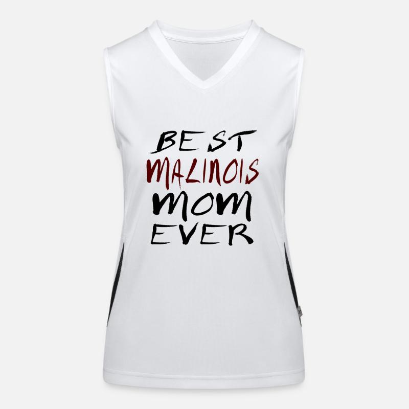 Malinois Mama Funktionelles Kontrast-Tank Top für Frauen