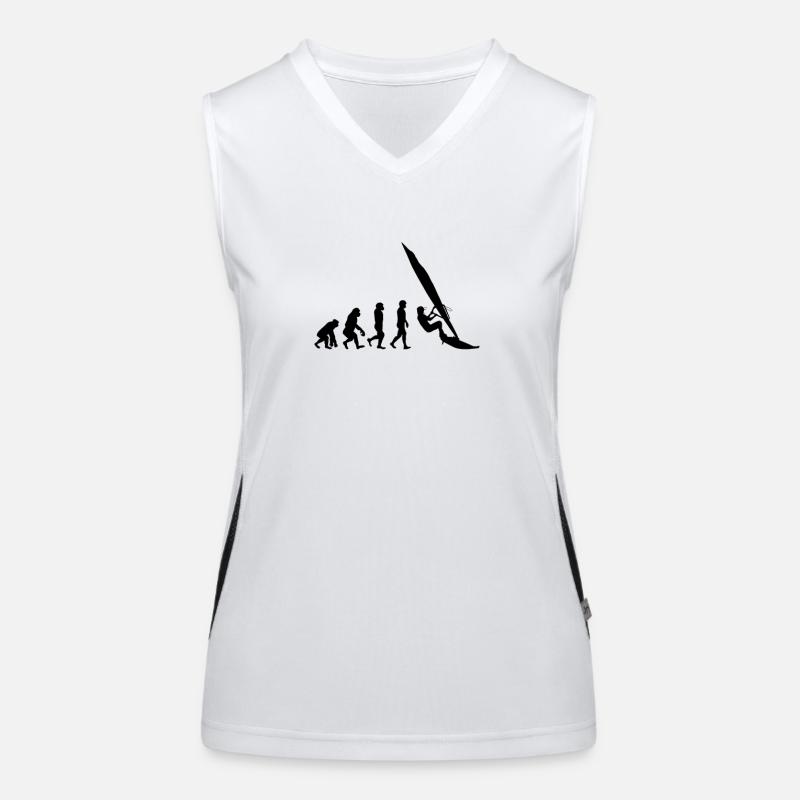Windsurfing Evolution Wind Surfer Funktionelles Kontrast-Tank Top für Frauen