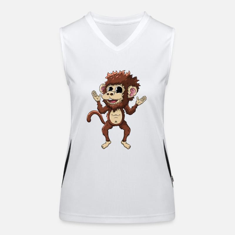 Singe Débardeur respirant contrasté Femme