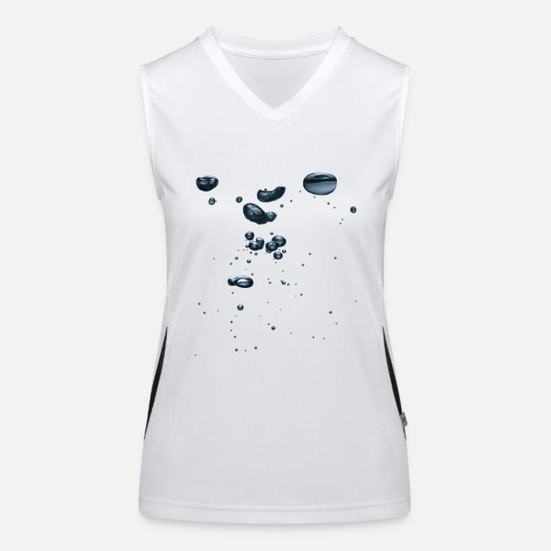 Sprudel Wasser Kostüm Halloween Karneval Elemente Funktionelles Kontrast-Tank Top für Frauen