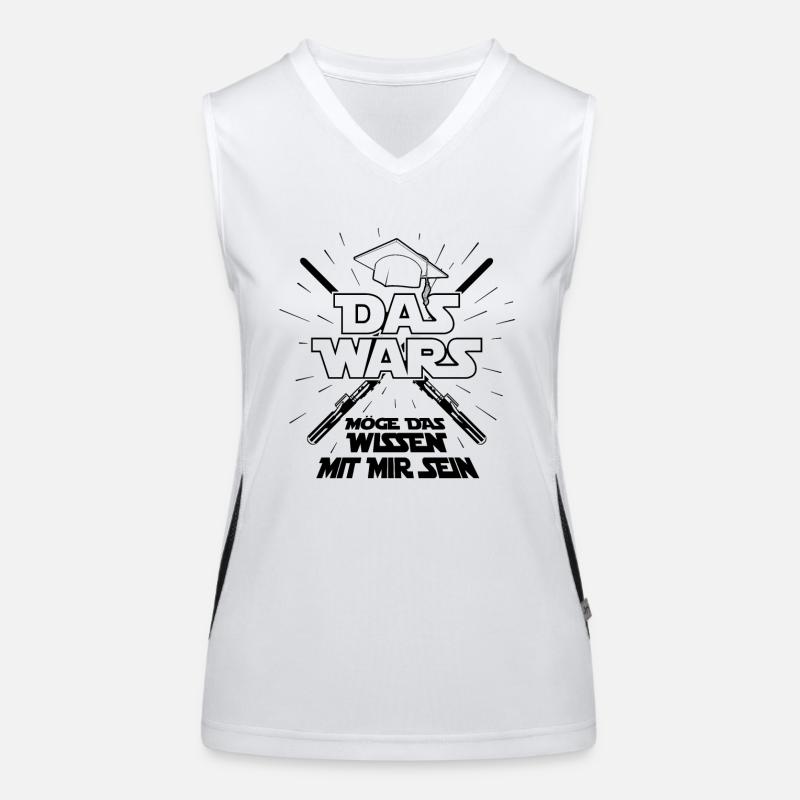 Das wars - Schule Abitur Abschluss Studium Spruch Funktionelles Kontrast-Tank Top für Frauen