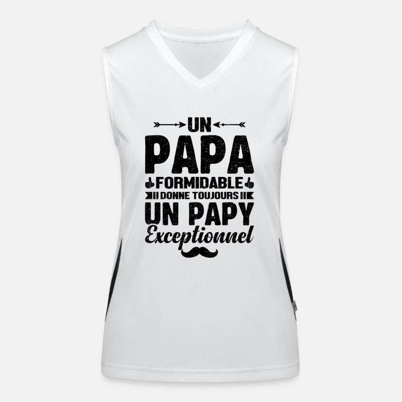 Un Papa Formidable - Papy Exceptionnel Cadeau Débardeur respirant contrasté Femme