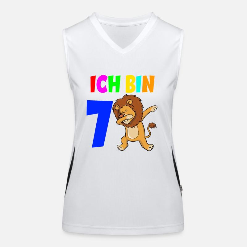 Ich bin 7 Funktionelles Kontrast-Tank Top für Frauen