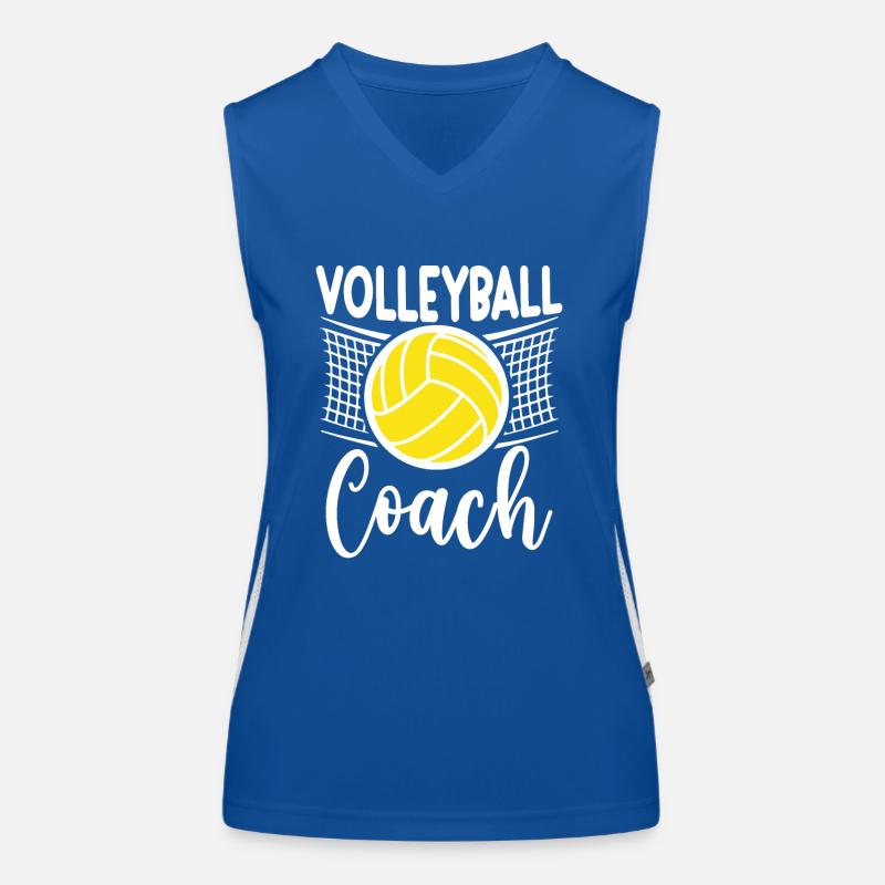 Volleyballtrainer Funktionelles Kontrast-Tank Top für Frauen