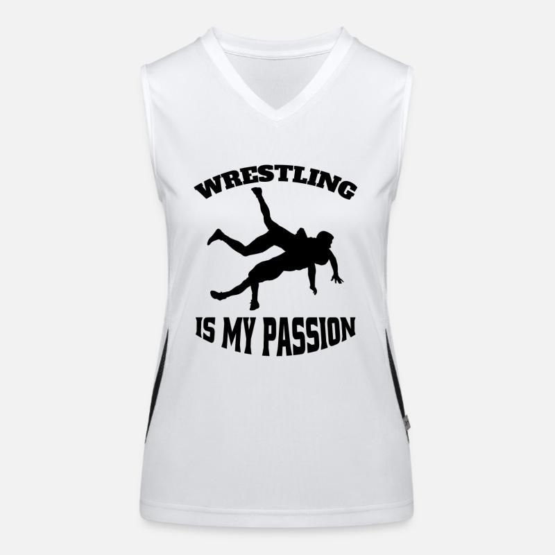 Wrestling lustige Geschenk Ringer Spruch Ringen Funktionelles Kontrast-Tank Top für Frauen