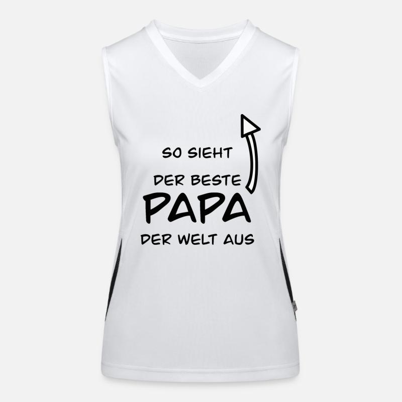 bester papa Funktionelles Kontrast-Tank Top für Frauen