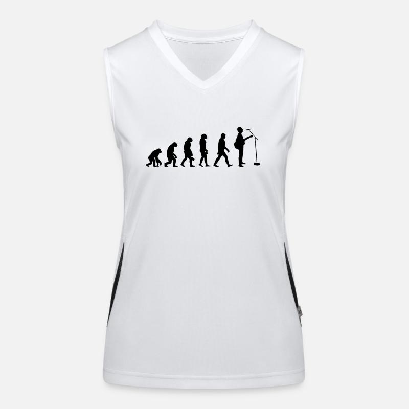 Evolution der Gitarre Funktionelles Kontrast-Tank Top für Frauen