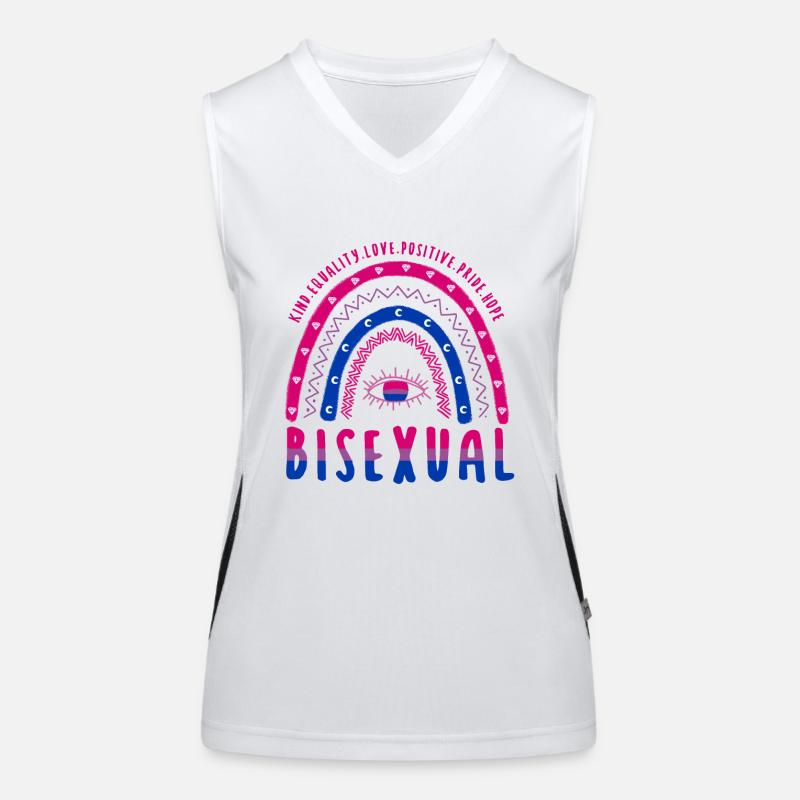 Boho Regenbogen LGBT Spruch Bisexuell Funktionelles Kontrast-Tank Top für Frauen