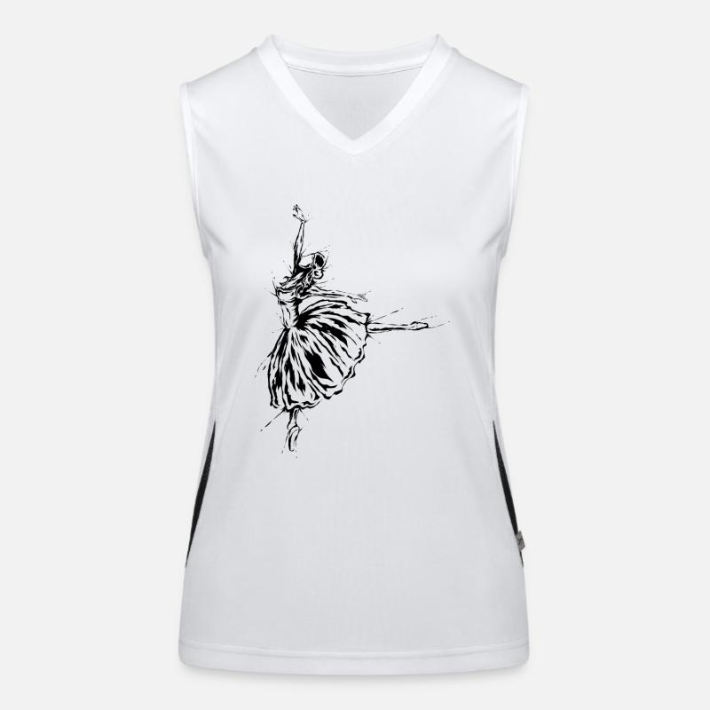 Ballet Dancer Women's Functional Contrast Tank Top