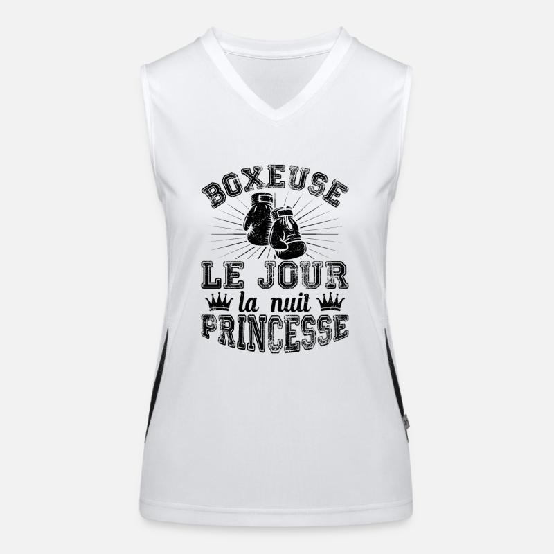 Boxeuse Le Jour La Nuit Princesse Débardeur respirant contrasté Femme