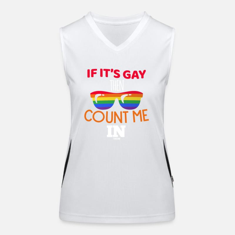 Gay Spruch Regenbogen Homo-Ehe Funktionelles Kontrast-Tank Top für Frauen