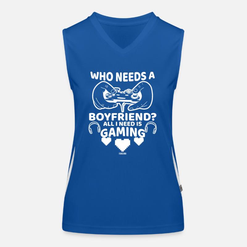 Gamer Mädchen Freund Muttertag Geschenk Funktionelles Kontrast-Tank Top für Frauen