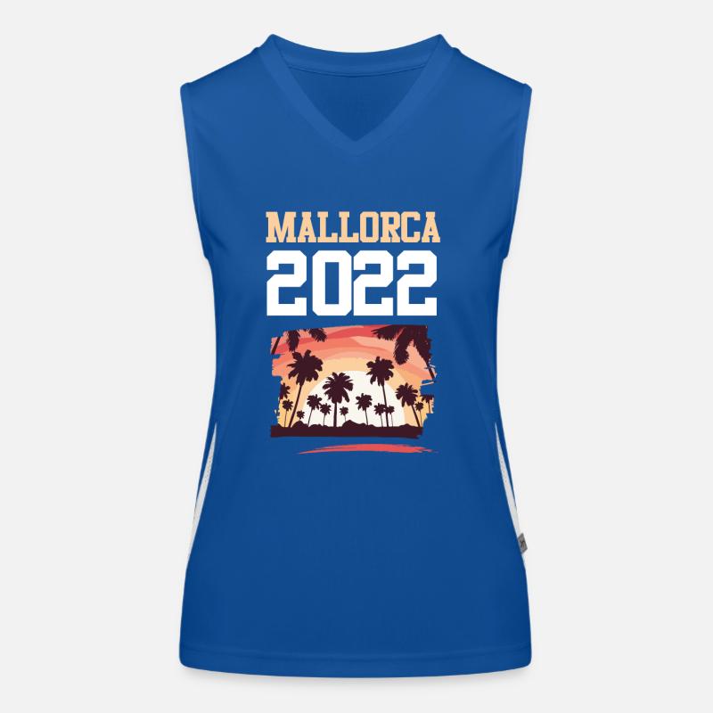 Mallorca 2022 Funktionelles Kontrast-Tank Top für Frauen