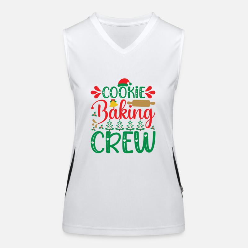 Weihnachtsplätzchen Funktionelles Kontrast-Tank Top für Frauen