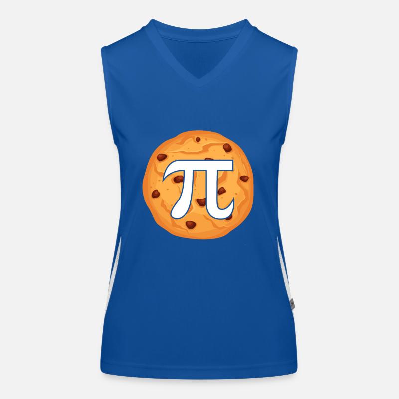 Math Pie Keks Funktionelles Kontrast-Tank Top für Frauen