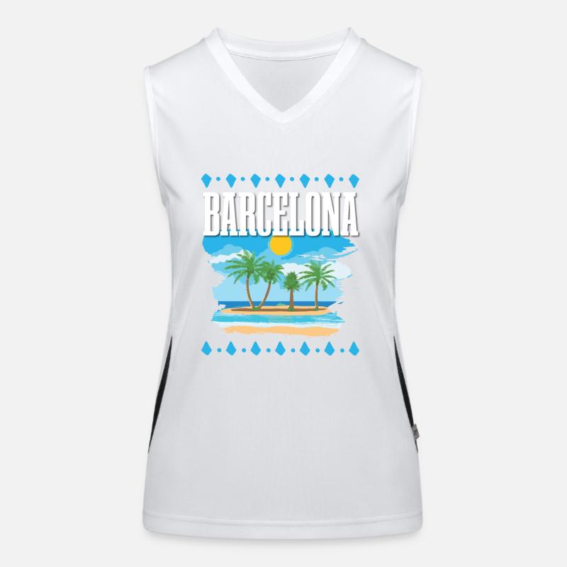 Barcelona Funktionelles Kontrast-Tank Top für Frauen