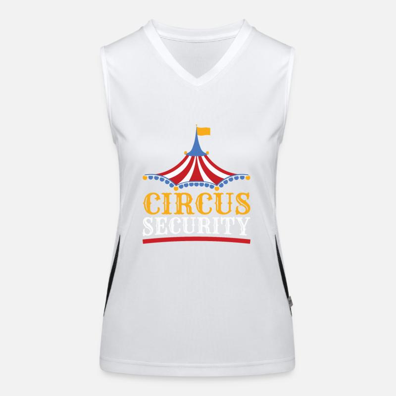 Sécurité du cirque pour tous les amateurs de cirque Débardeur respirant contrasté Femme