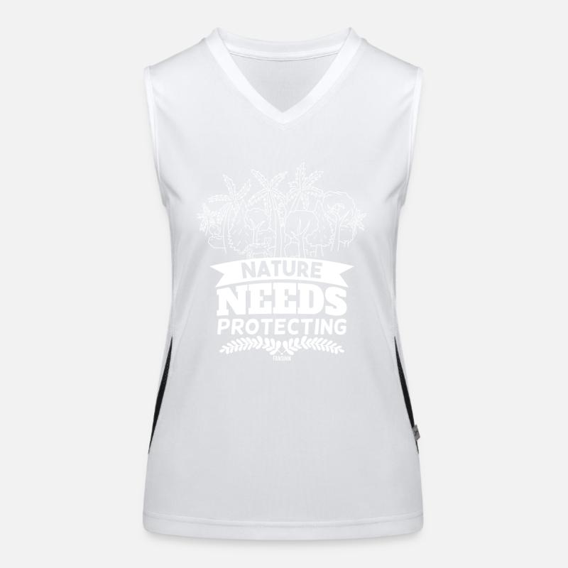 Naturschutz Funktionelles Kontrast-Tank Top für Frauen