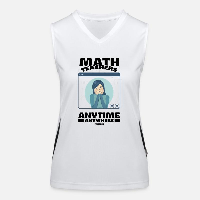 Mathématiques Math Mathématicien Math Professeur Cadeau Débardeur respirant contrasté Femme