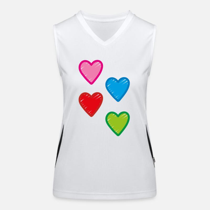 Hearts Women's Functional Contrast Tank Top