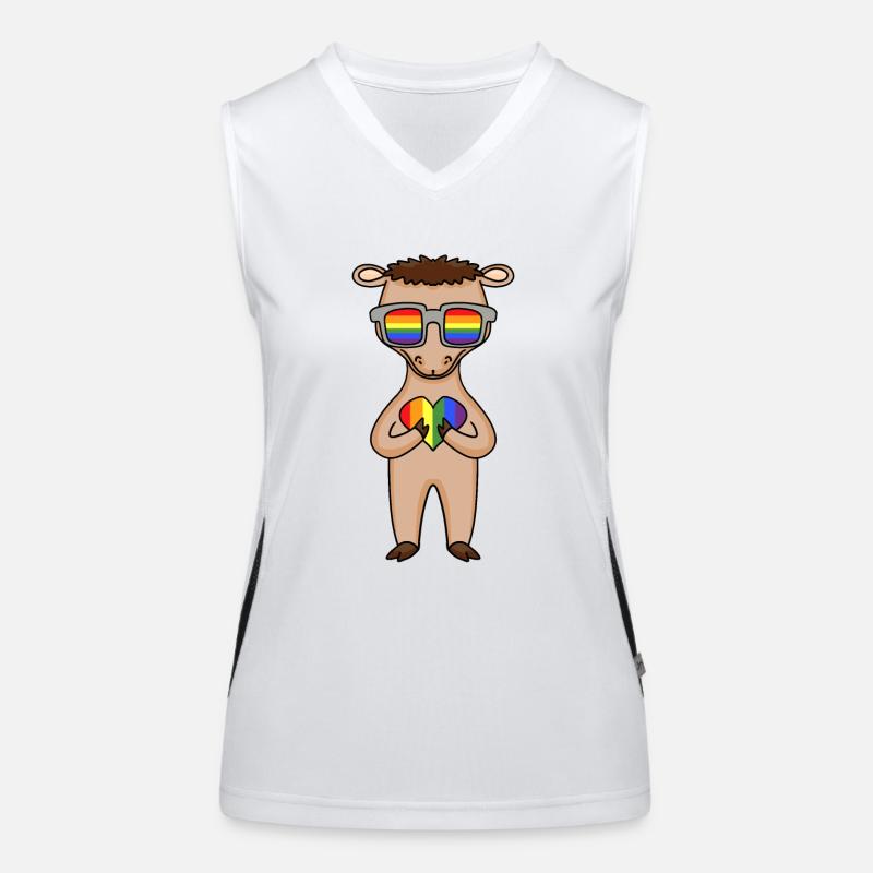 LGBT Tier Kamel Regenbogen Funktionelles Kontrast-Tank Top für Frauen