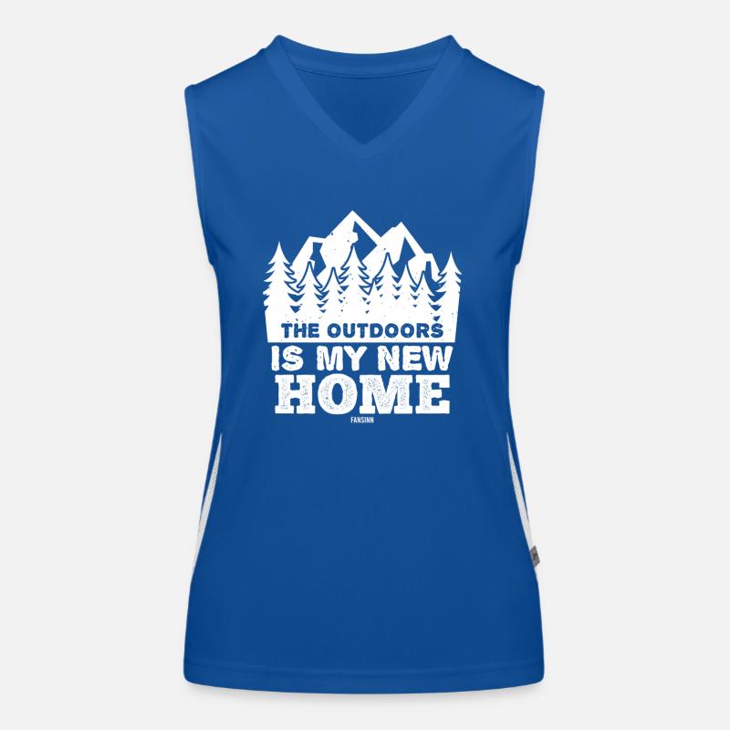 Wald Landschaft Flora Fauna Funktionelles Kontrast-Tank Top für Frauen