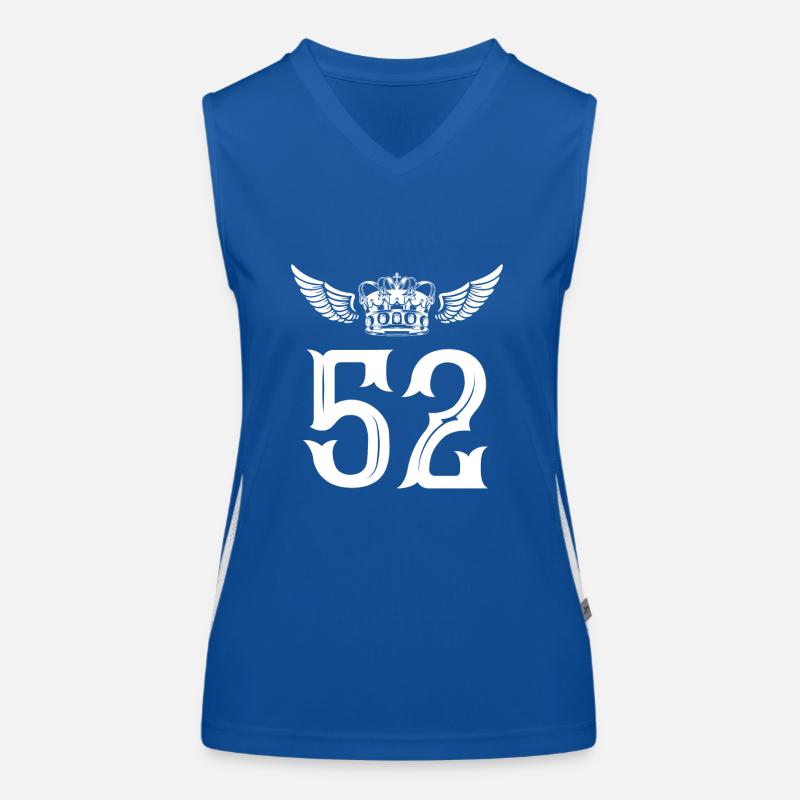 52 Zahl Krone Funktionelles Kontrast-Tank Top für Frauen