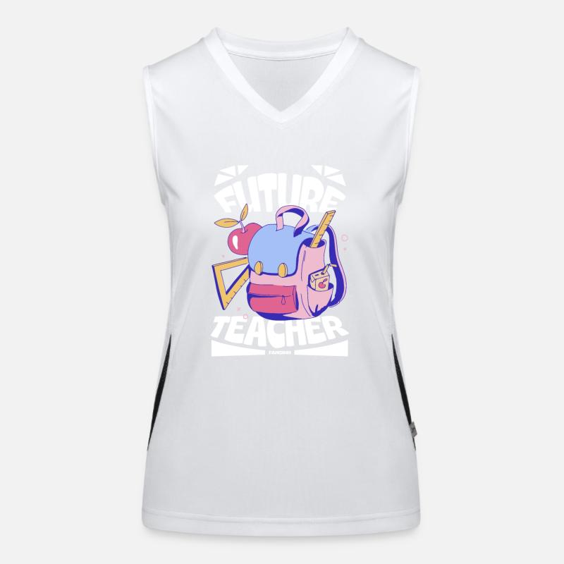 Future Teacher Funktionelles Kontrast-Tank Top für Frauen