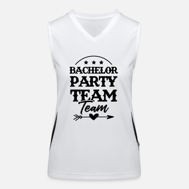 Bachelor Party Drinking Team Funktionelles Kontrast-Tank Top für Frauen