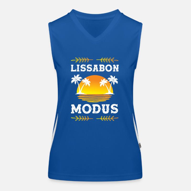 Lissabon Modus Funktionelles Kontrast-Tank Top für Frauen