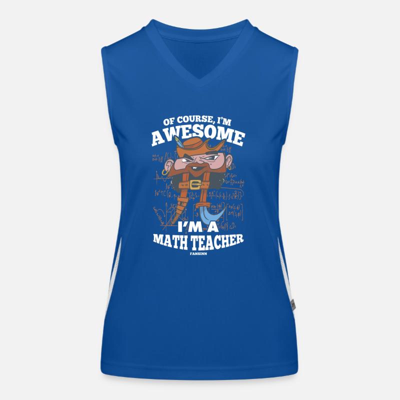 Mathématiques Math Mathématicien Math Professeur Cadeau Débardeur respirant contrasté Femme