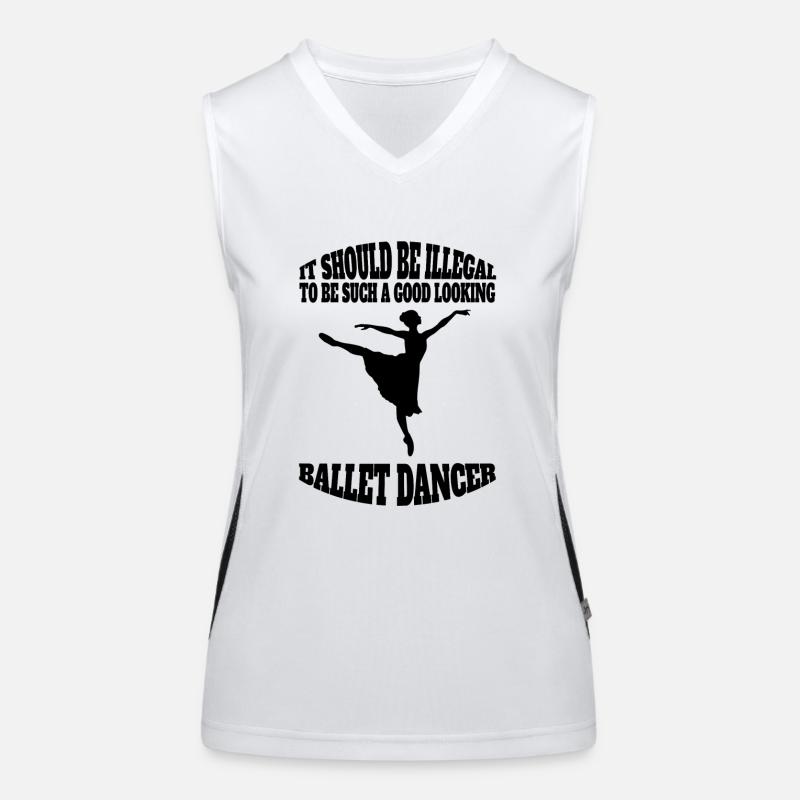 Ballet Dancer Dance Gift Ballerina Dance Class Women's Functional Contrast Tank Top