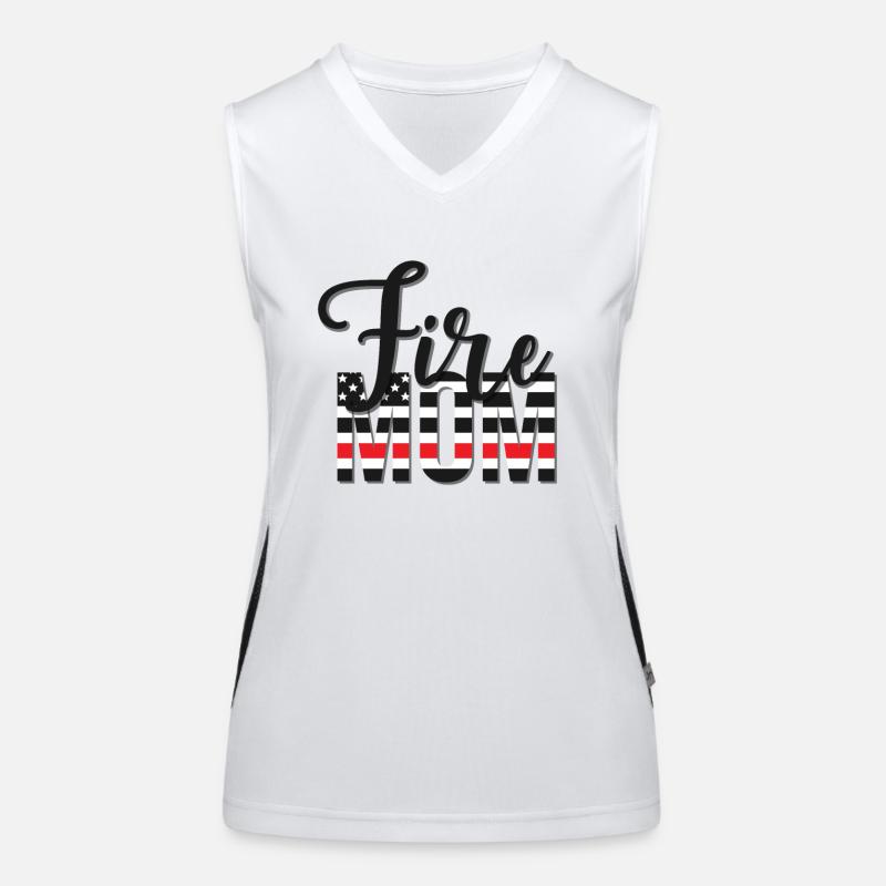 Feuerwehrmann-Mutter Feuerwehrler Mama Geschenk Funktionelles Kontrast-Tank Top für Frauen