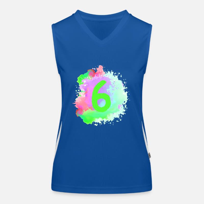 6 Nombre d’objets blob Débardeur respirant contrasté Femme