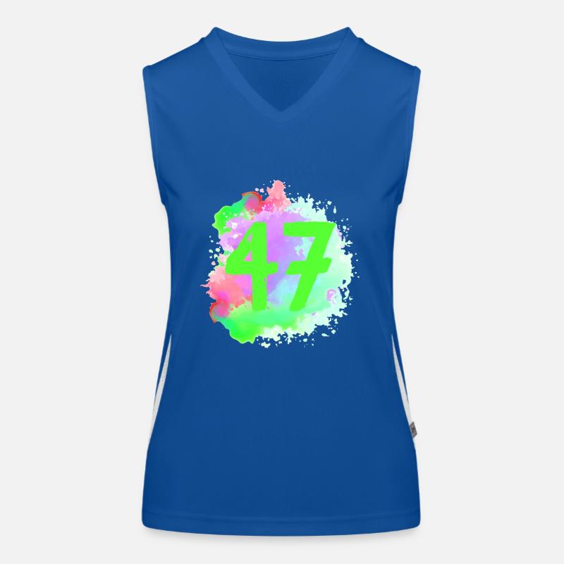 47 Nombre d’objets blob Débardeur respirant contrasté Femme