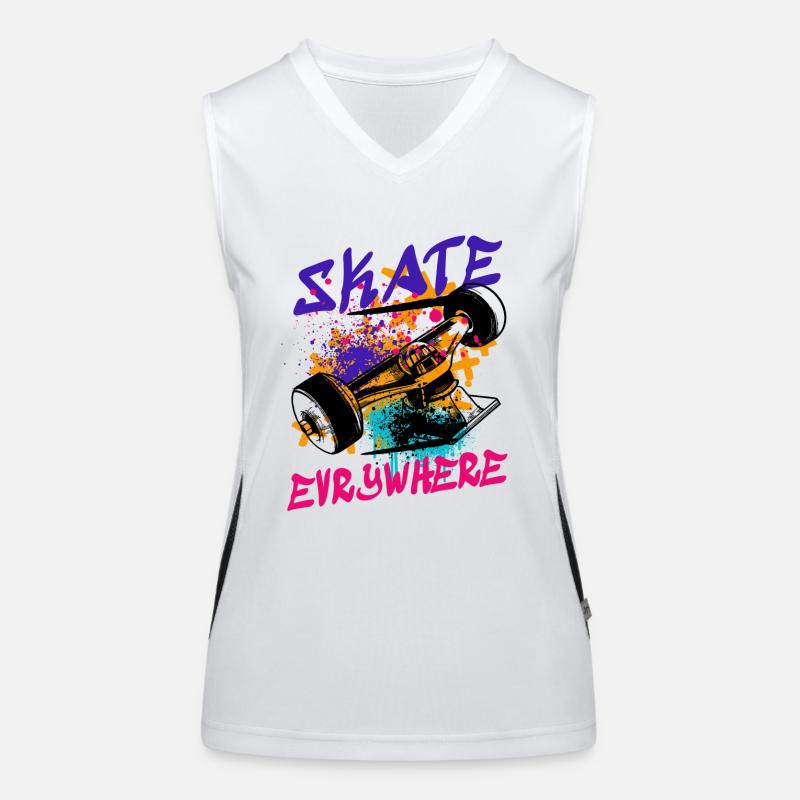 Skate evrywhere Débardeur respirant contrasté Femme