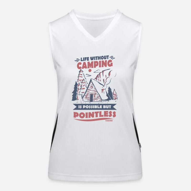Camping Débardeur respirant contrasté Femme