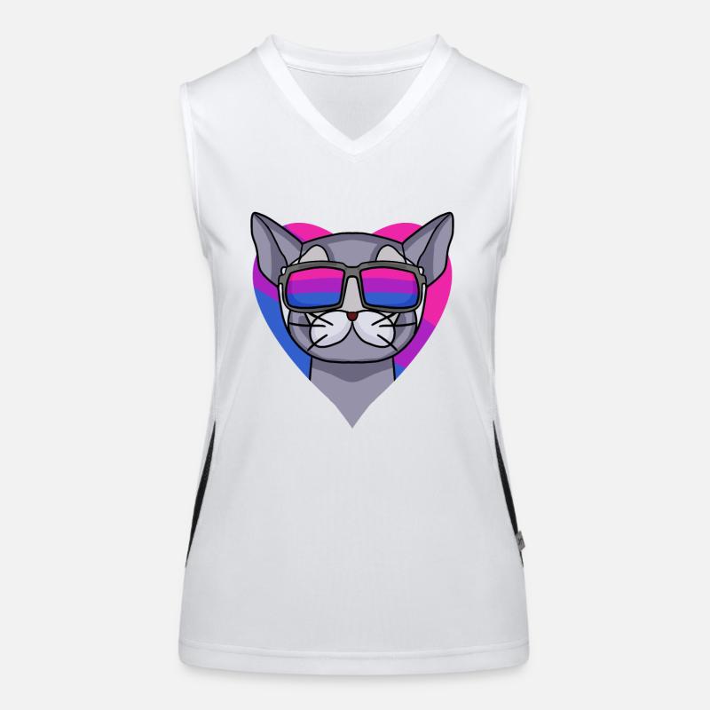 Bisexuell Britisch Kurzhaar Katze Geschenk Funktionelles Kontrast-Tank Top für Frauen