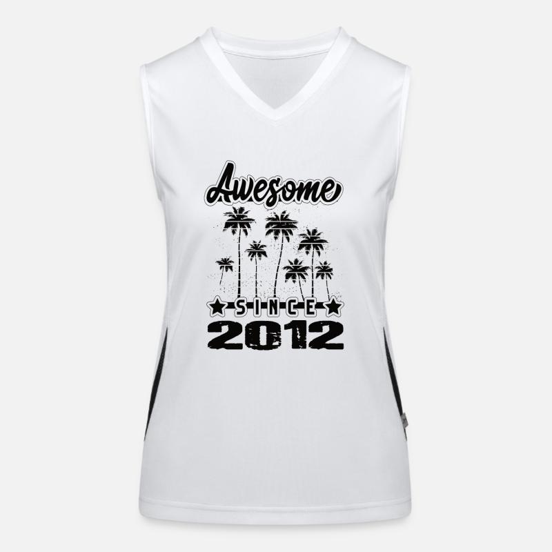 Awesome Since 2012 Funktionelles Kontrast-Tank Top für Frauen