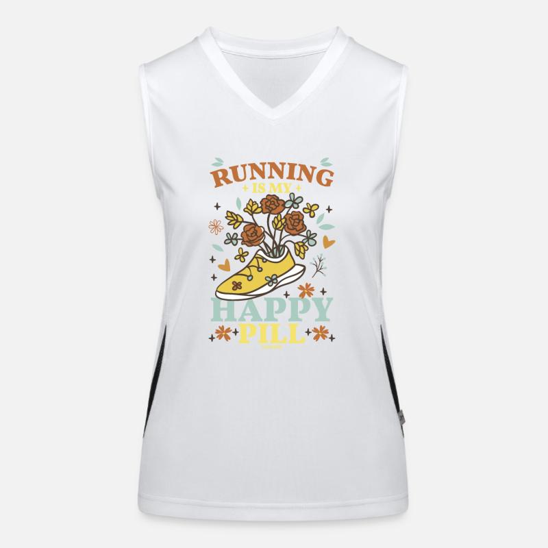 Running Jogging Sport Race Training Gift Women's Functional Contrast Tank Top