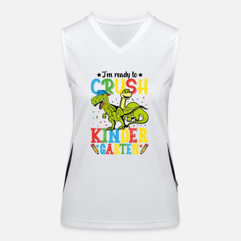 Ich bin bereit, den Kindergarten zu zerquetschen Funktionelles Kontrast-Tank Top für Frauen