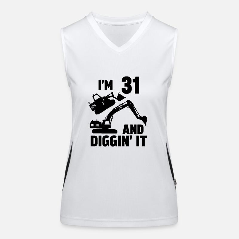 J’ai 31 ans et Diggin' It Débardeur respirant contrasté Femme
