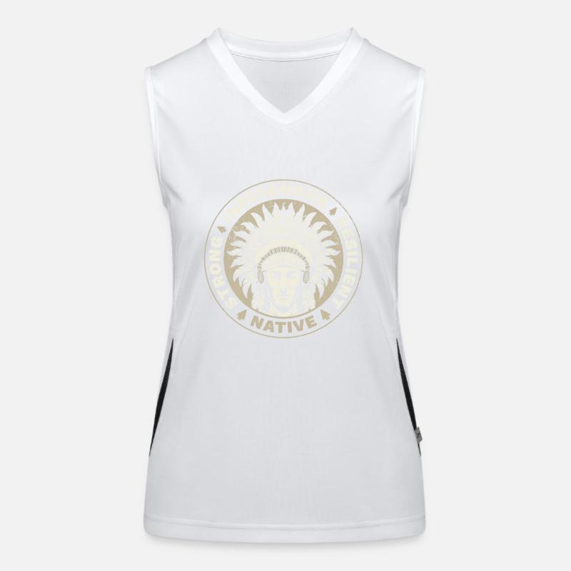 Strong Indigenous Resilient Native Women's Functional Contrast Tank Top