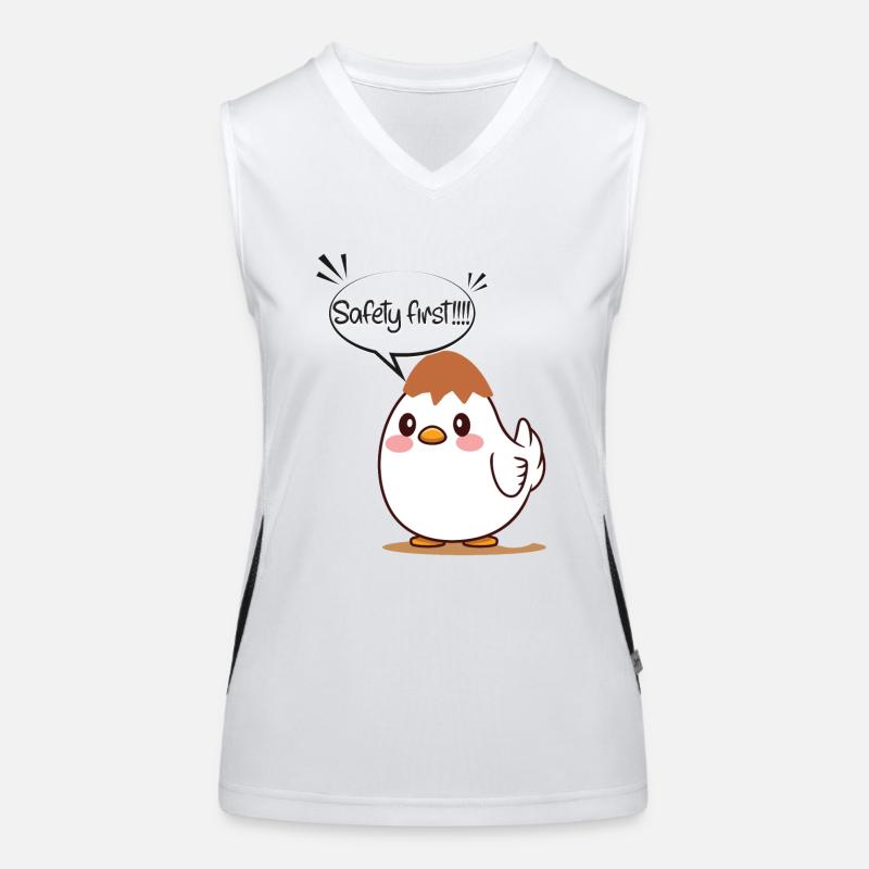 Eier Helm Funktionelles Kontrast-Tank Top für Frauen