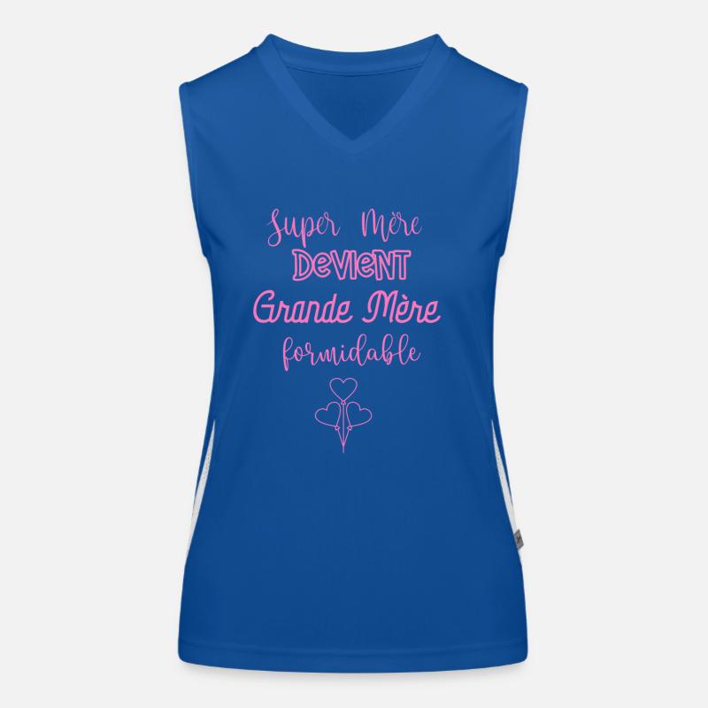 Super Mère Devient Grande Mère Formidable Débardeur respirant contrasté Femme