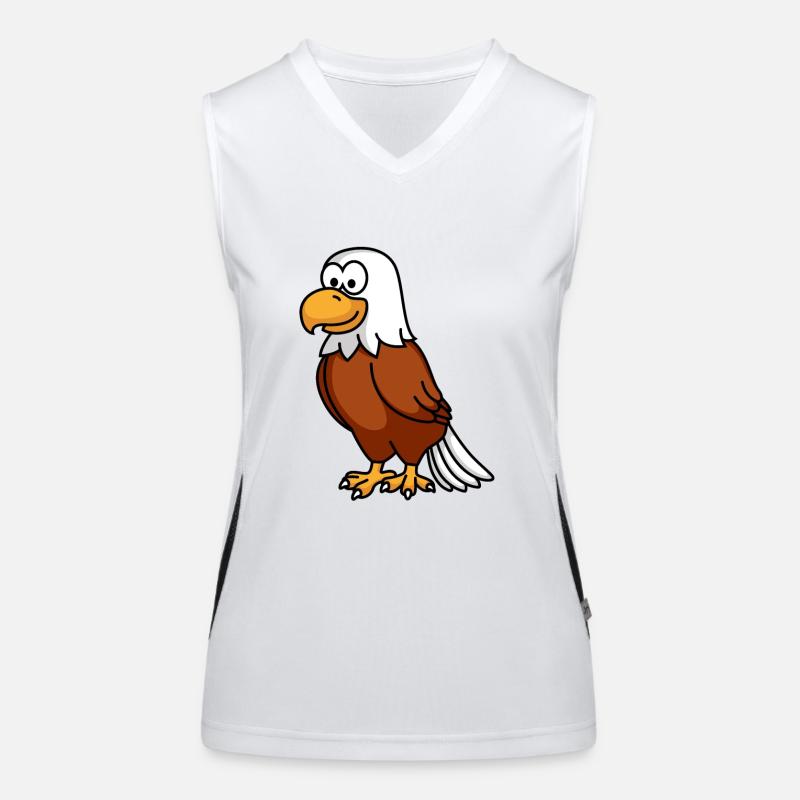 Adler Comic Tier Funktionelles Kontrast-Tank Top für Frauen